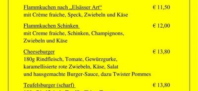 Neue Leckereien im Biergarten "An der Mosel"